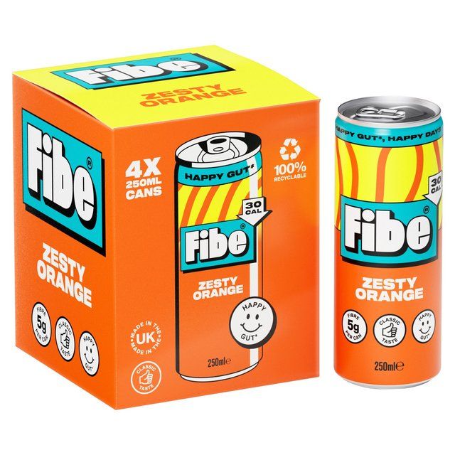 Fibe Zesty Orange   4 x 250ml