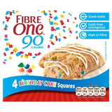 Fibre One 90 Calorie Birthday Cake Bars   4 x 24g