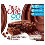 Fibre One 90 Calorie Chocolate Fudge Brownies   4 x 24g