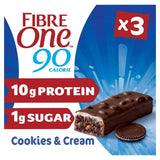 Fibre One 90 Calorie Cookies &amp;amp; Cream Flavour Bars 3x24g