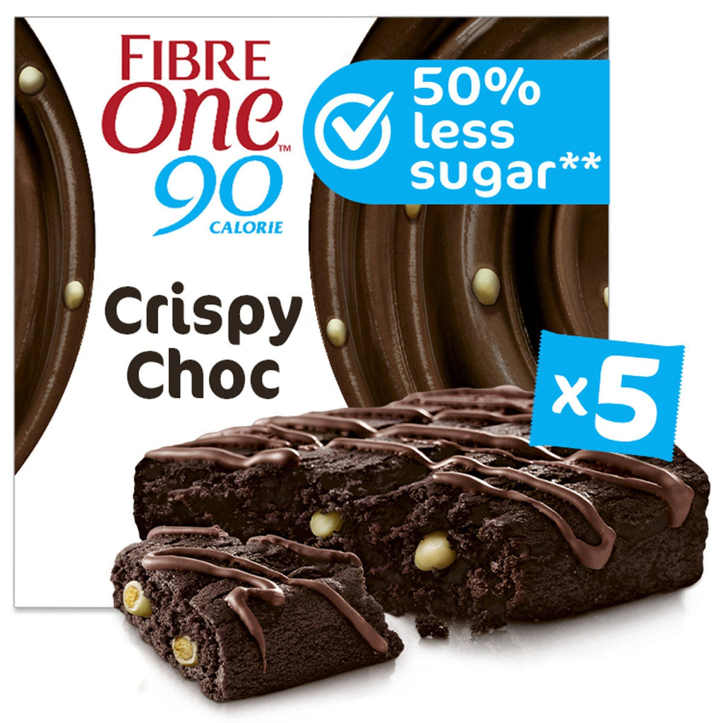 Fibre One Crispy Choc Brownies 90 Calorie 5x24g