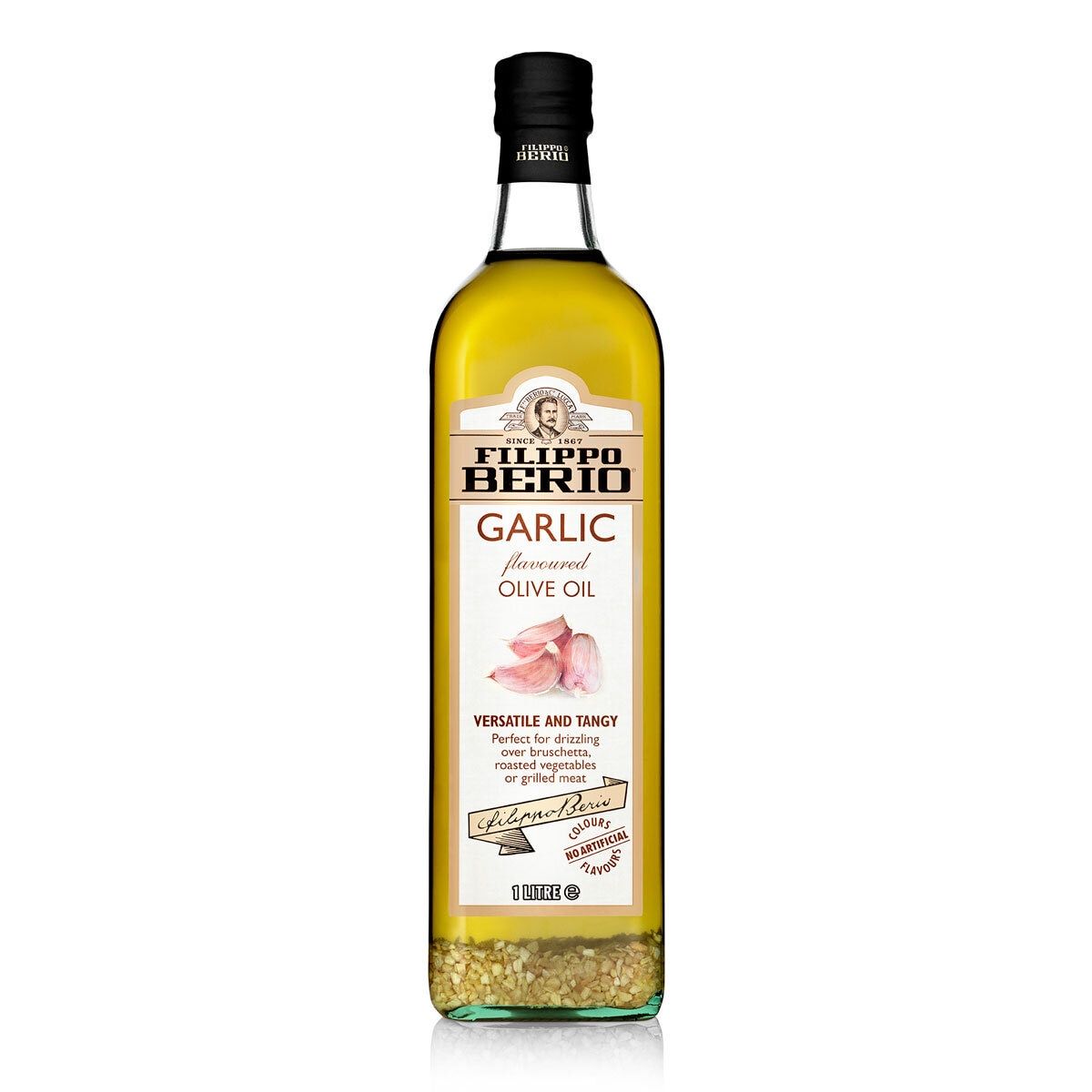 Filippo Berio Garlic Flavoured Olive Oil, 1L