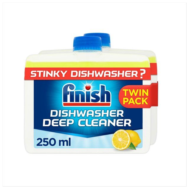 Finish Dishwasher Machine Cleaner Lemon Scent   2 x 250ml