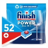 Finish Power All in 1 Max Dishwasher Tablets   52 per pack