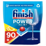 Finish Power Dishwasher Tablets Lemon Scent   90 per pack