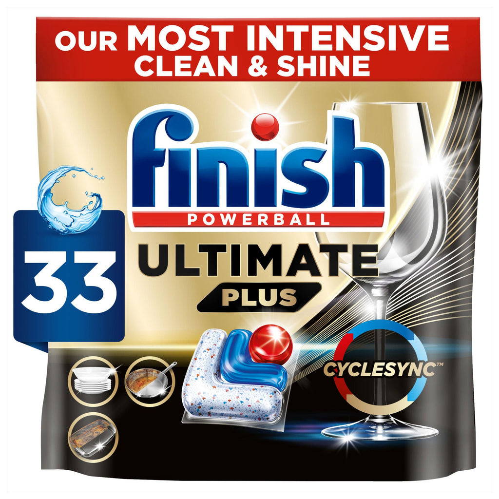 Finish Ultimate Plus All in One Regular Dishwasher Tablets x33