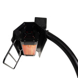 FireSense Black Powder Coated Steel 2.3m (93&amp;quot;) Telescoping Offset Pole Mounted Infrared Patio Heater