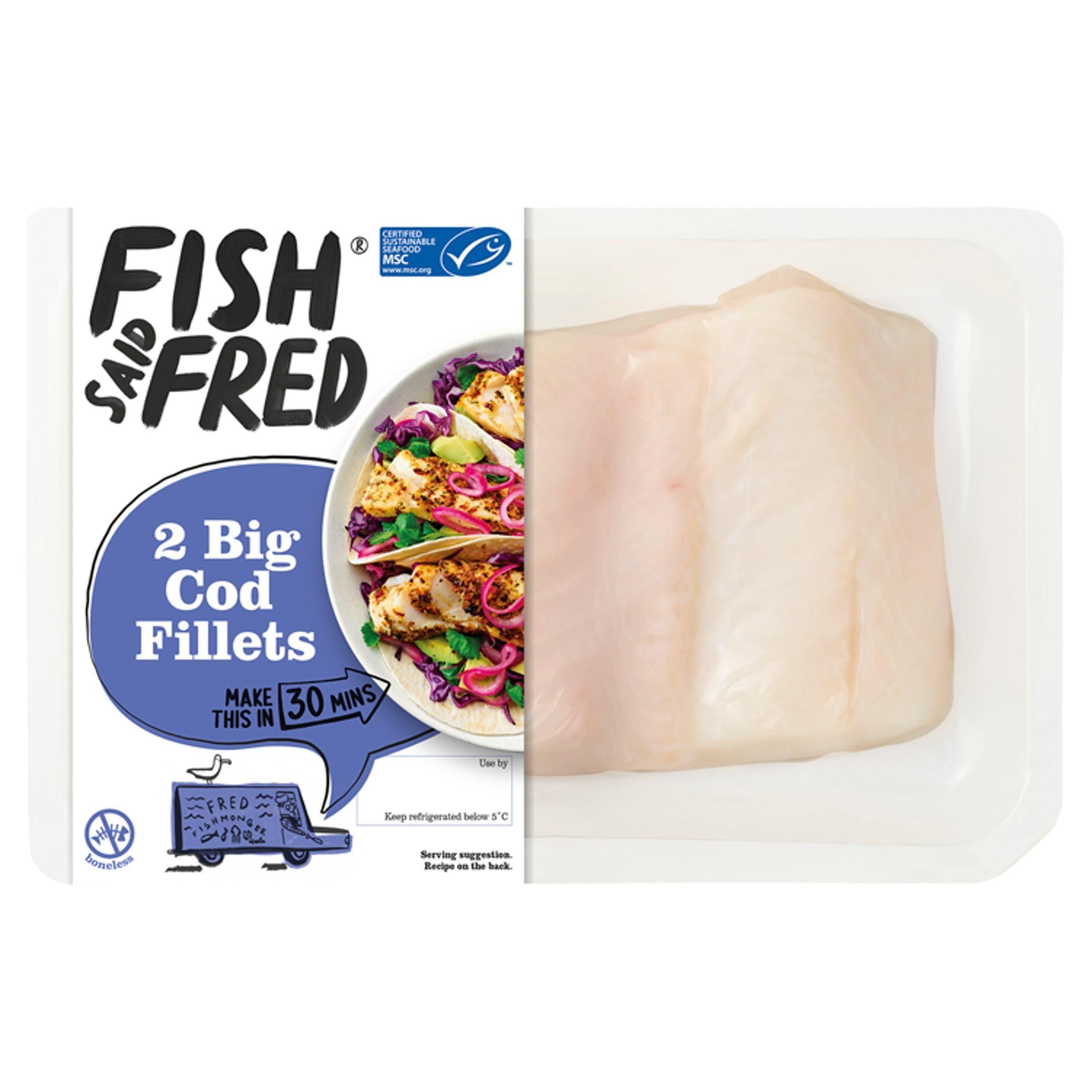 Fish Said Fred MSC Big Cod Fillets x2 320g