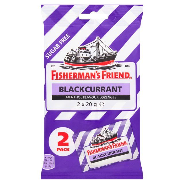 Fisherman's Friend Blackcurrant Lozenges   2 x 20g