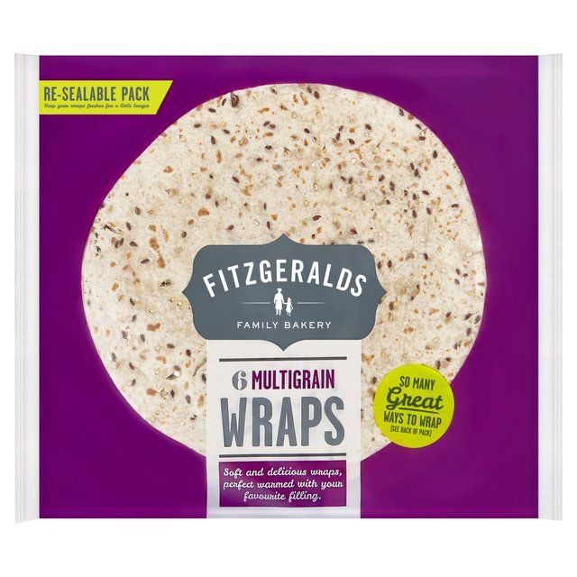 Fitzgeralds Large Multiseed Wraps   6 per pack