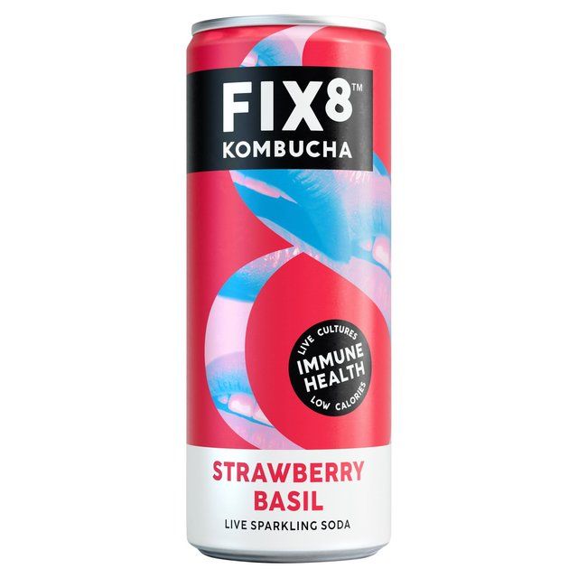 Fix8 Strawberry Basil Kombucha   250ml