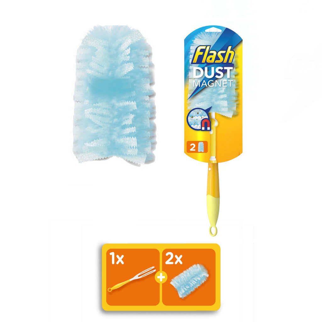 Flash Duster Dust Magnet XL Starter Kit Handle & Refills x2