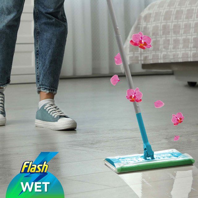 Flash Speed Mop Wet Cloth Multi-Surface Refills Wild Orchid   12 per pack