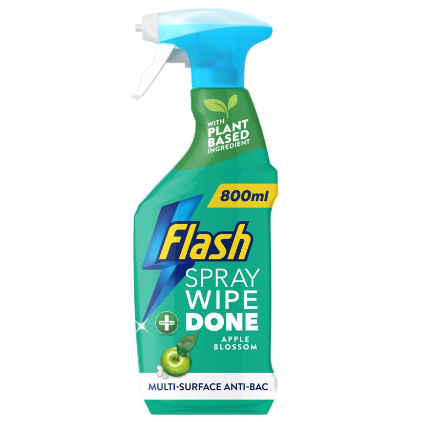 Flash Spray Wipe Done Apple Blossom Cleaning Spray