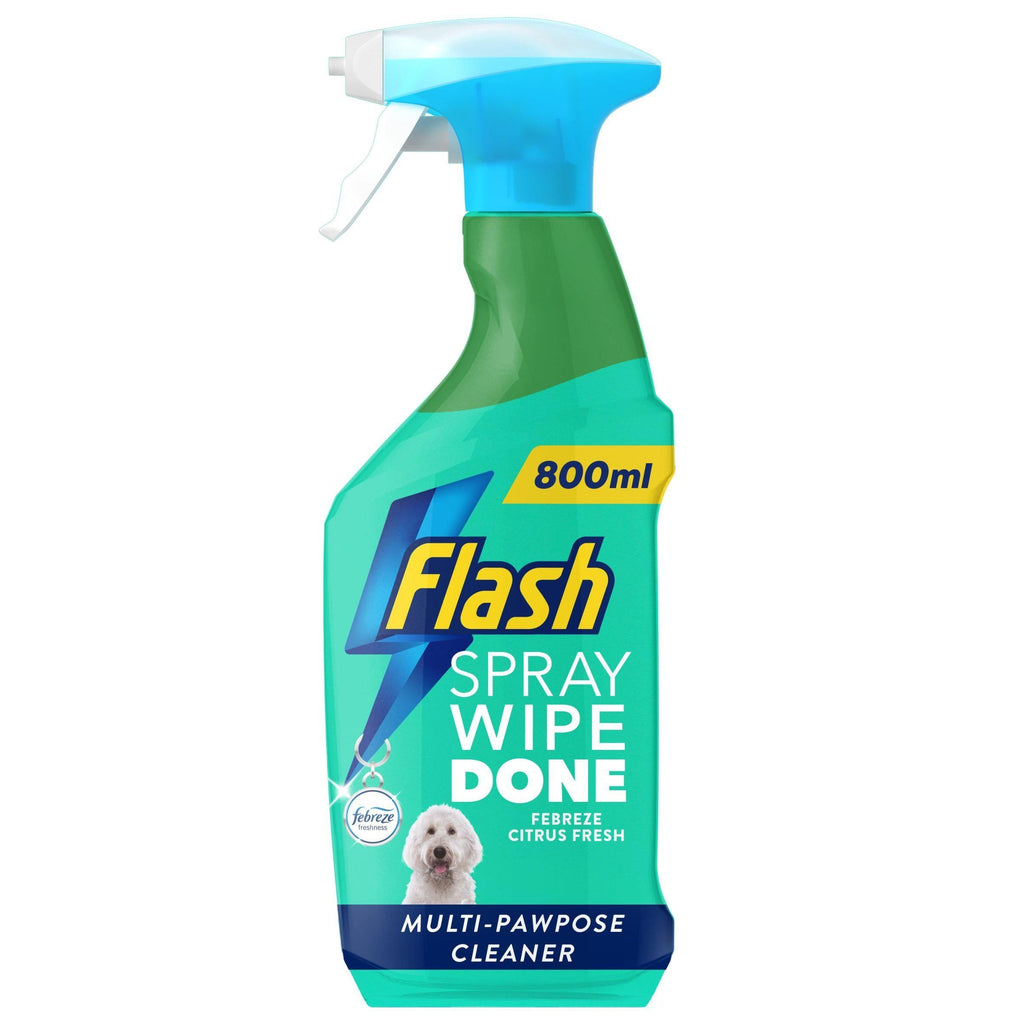 Flash Spray Wipe Done For Pet Lovers Multi Purpose Cleaning Spray 800ml