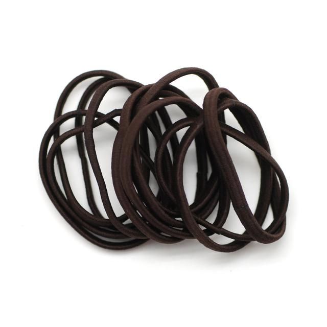 Flat Snag Free Hair Bands Brown   8 per pack