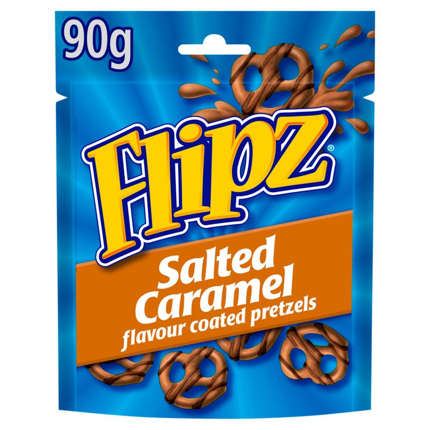 Flipz Salted Caramel Flavour Coated Pretzels