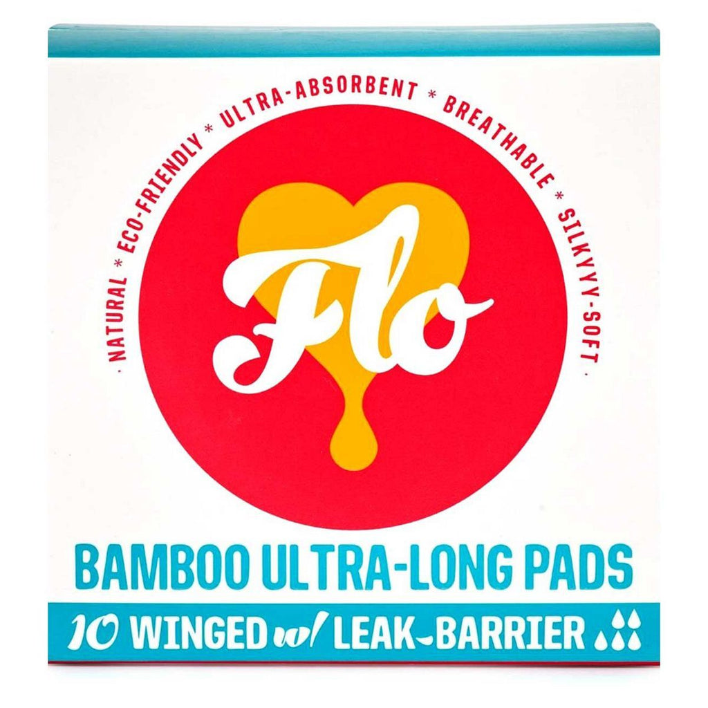 FLO Bamboo Ultra-Long Pads (10 pads)