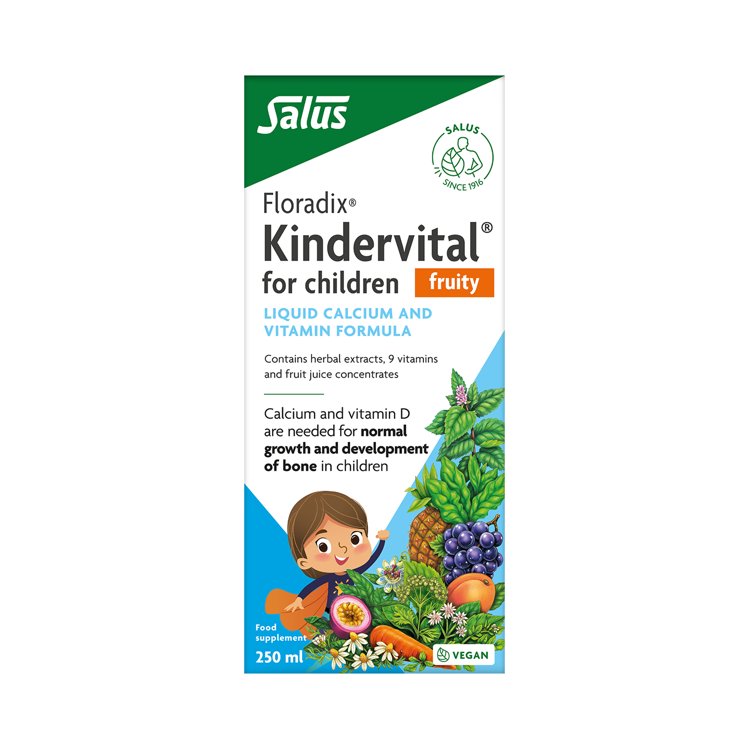 Floradix Kindervital Fruity Multivitamin Formula 250ml