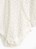 Floral Print Bodysuit &amp;amp; Cream Knitted Dungarees Set  9-12 months