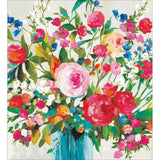 Flower Bouquet Blank Card Pack   5 per pack