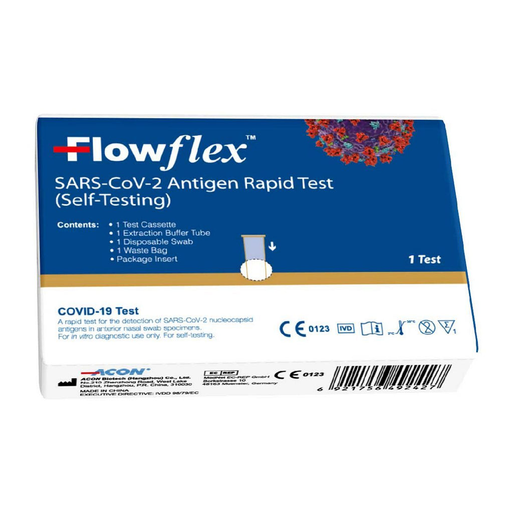 Flowflex Antigen Rapid Test Lateral Flow Self-Testing Kit 1 Test