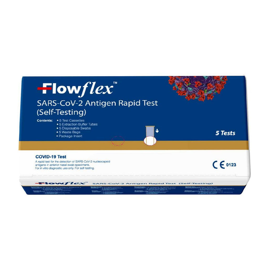 Flowflex Antigen Rapid Test Lateral Flow Self-Testing Kit 5 Tests