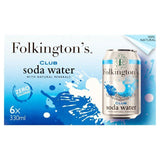 Folkington's Club Soda Water   6 x 330ml