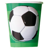 Football Recyclable Paper Party Cups   8 per pack