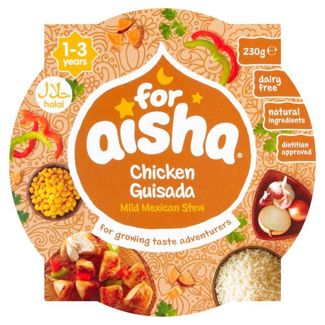 For Aisha Chicken Guisada Mild Mexican Stew Pot 12 mths+   230g