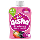 For Aisha Fruit Pouch +4 Months Strawberry &amp;amp; Blackcurrant    100g