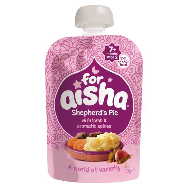 For Aisha Savoury Shepherd's Pie with Lamb &amp;amp; Aromatic Spices Pouch 7 mths+   130g