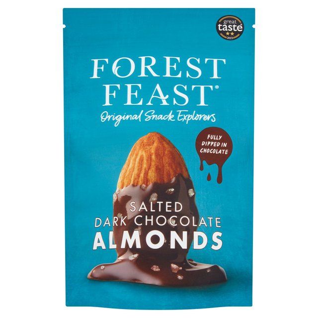 Forest Feast Salted Dark Chocolate Almonds   120g