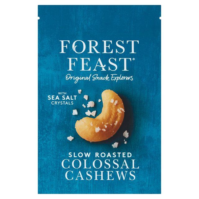 Forest Feast Slow Roast Sea Salt Colossal Cashews   120g