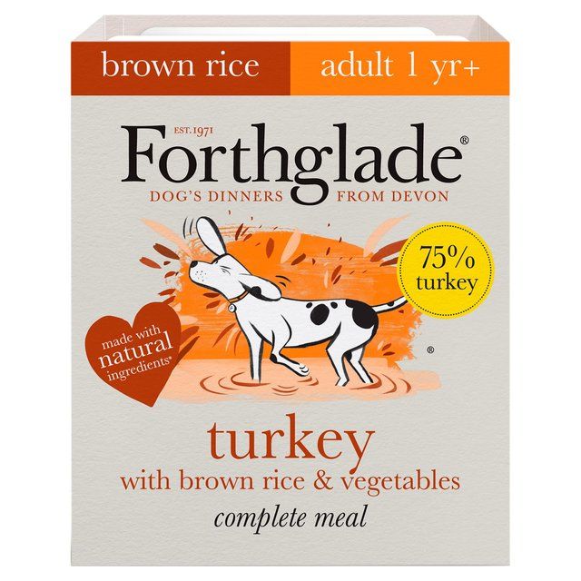 Forthglade Complete Adult Turkey with Brown Rice & Veg   395g