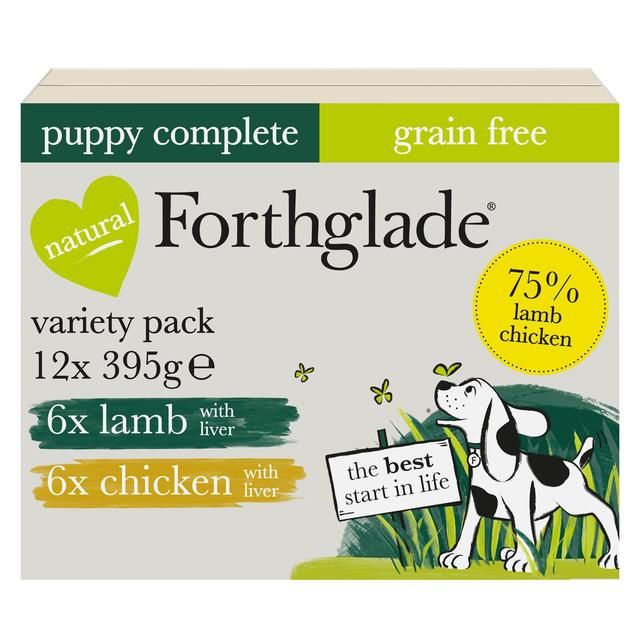 Forthglade Complete Puppy Grain Free Variety Lamb & Chicken   12 x 395g