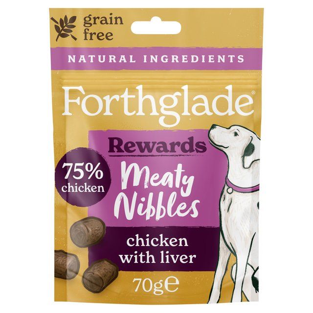 Forthglade Natural Meaty Nibbles Chicken with Liver   70g