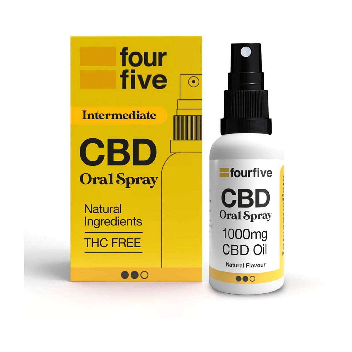 Fourfivecbd 1000mg CBD Oil Medium Strength / Unflavoured 30ml