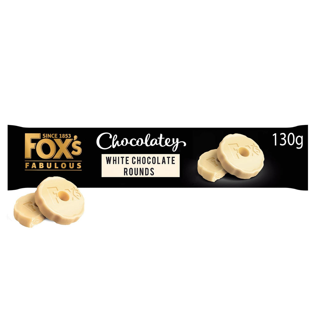 Fox's Biscuits Chocolatey White Chocolate Rounds 130g