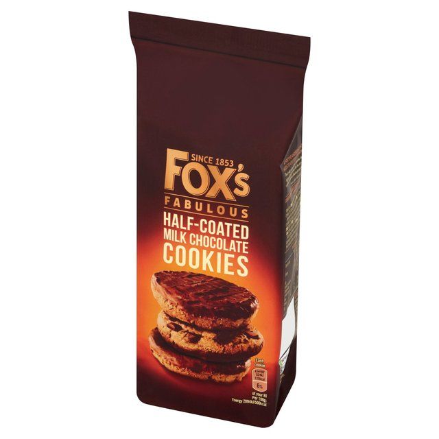 Fox's Biscuits Half Coated Milk Chocolate Cookies   175g