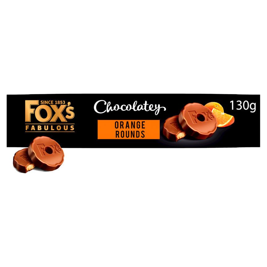 Fox's Limited Edition Fabulous Chocolatey Orange Rounds 130g