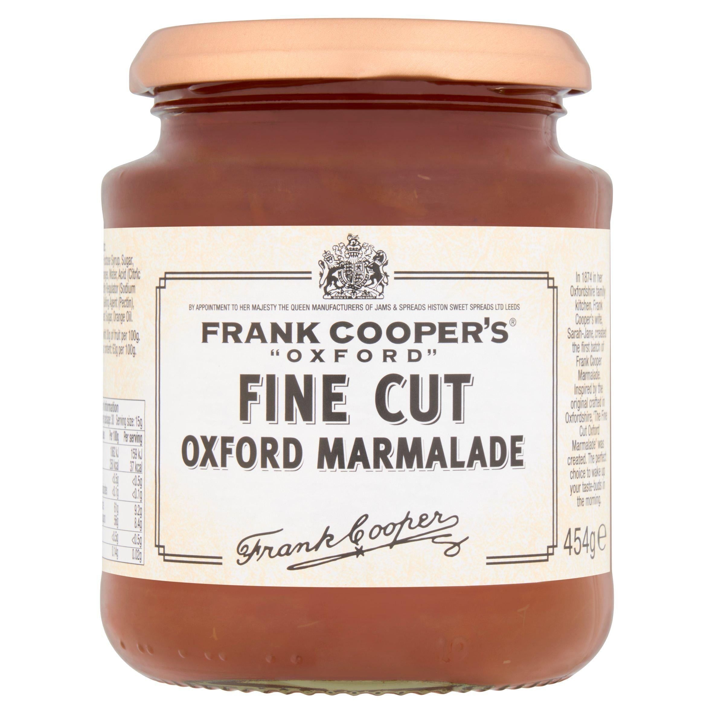 Frank Cooper's Fine Cut Oxford Marmalade, Seville Orange 454g