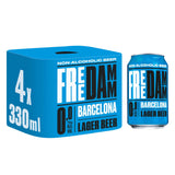 Free Damm Non-Alcoholic Lager Beer 4x330ml