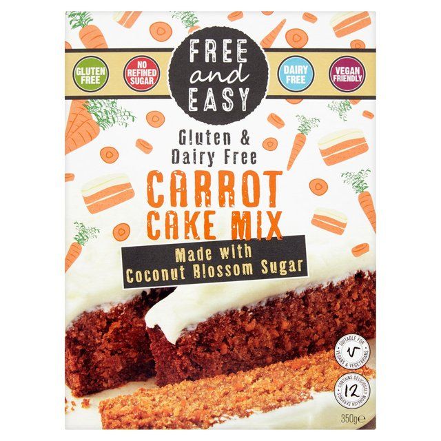 Free &amp;amp; Easy Free From Gluten Dairy Yeast Free Carrot Cake Mix   350g