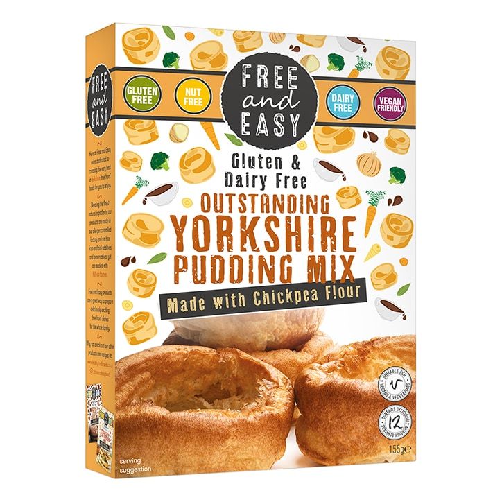 Free &amp;amp; Easy Gluten &amp;amp; Dairy Free Yorkshire Pudding Mix 155g