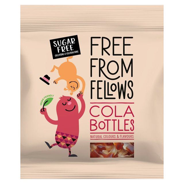 Free From Fellows Vegan Sugar Free Cola Bottles   70g