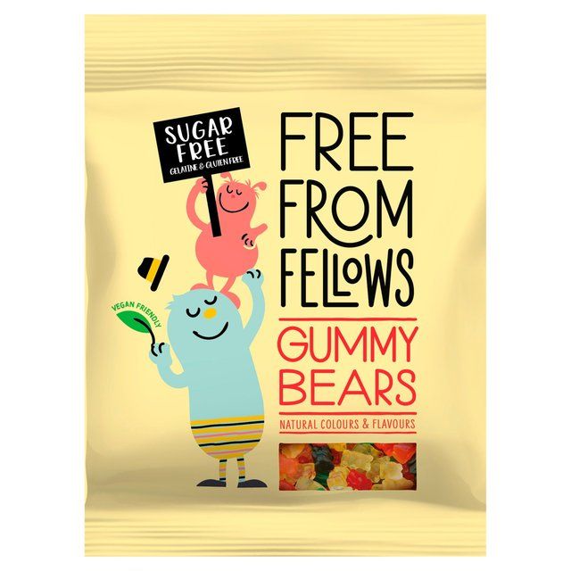 Free From Fellows Vegan Sugar Free Gummy Bears   70g