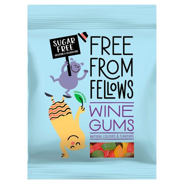 Free From Fellows Vegan Sugar Free Wine Gums   70g