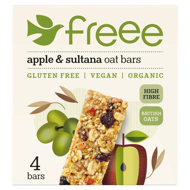 Freee Organic Gluten Free Apple &amp;amp; Sultana Oat Bars   4 x 35g