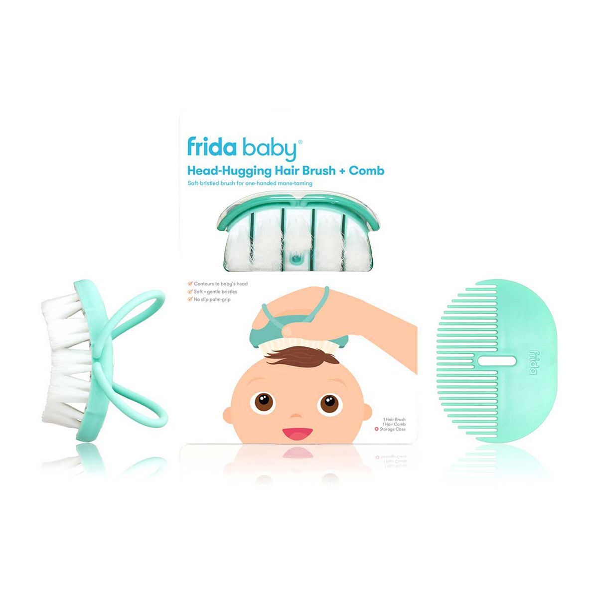 Frida Baby Head-Hugging Hair Brush &amp;amp; Comb